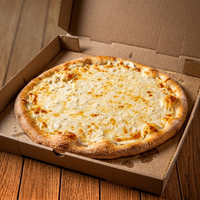 Famous White Pizza.