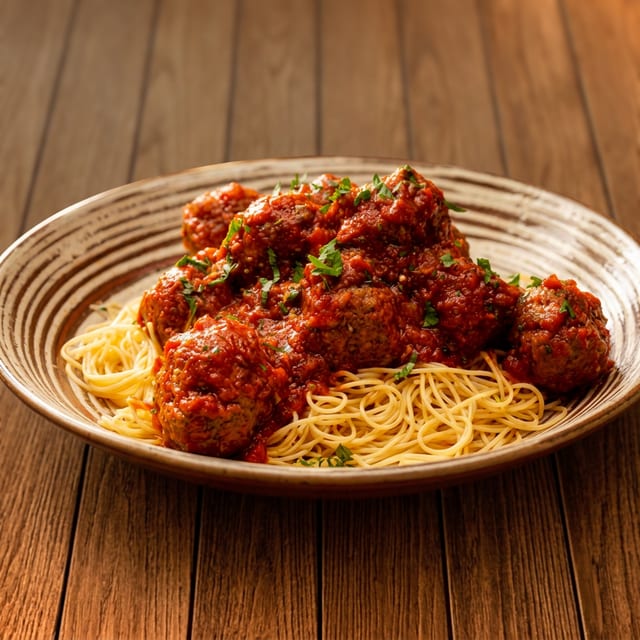 Pasta with Meatballs.