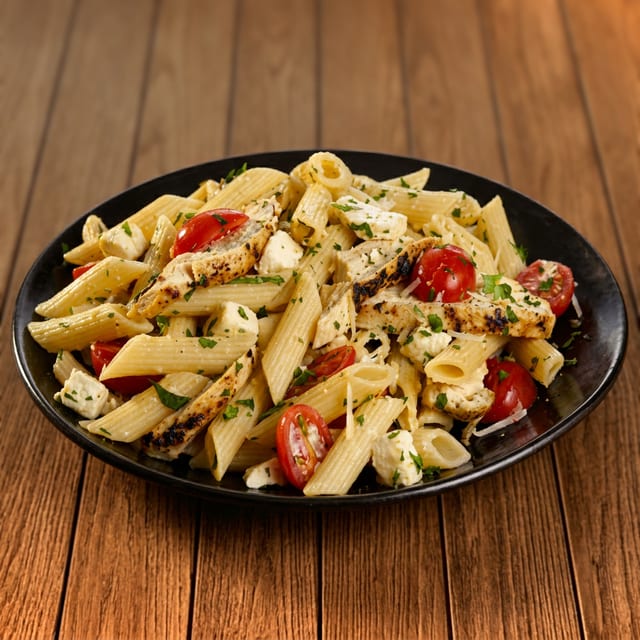Pasta with Fresh Mozzarella Cheese.