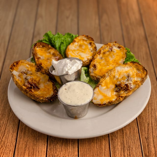Potato Skins with Bacon.